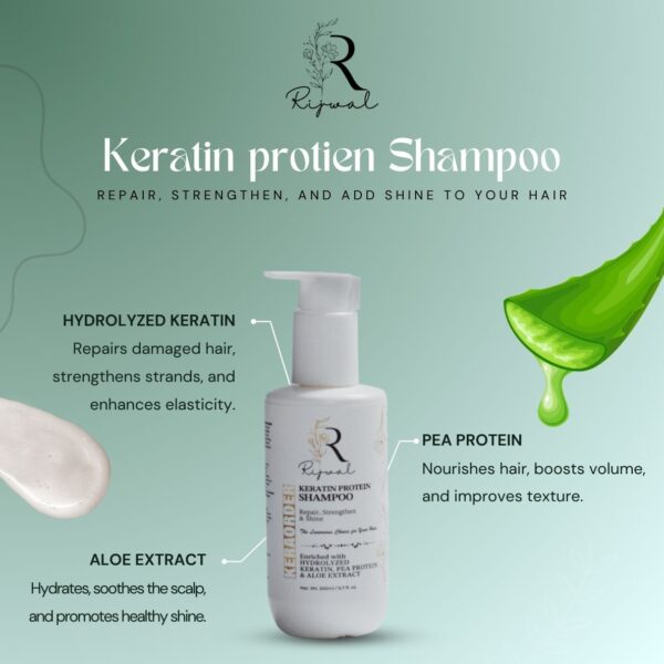 Rijwal Keraorder Keratin protein shampoo -For Smooth,Shiny & Frizz- Free Hair Pack Of 2 200ml[each] - Image 2